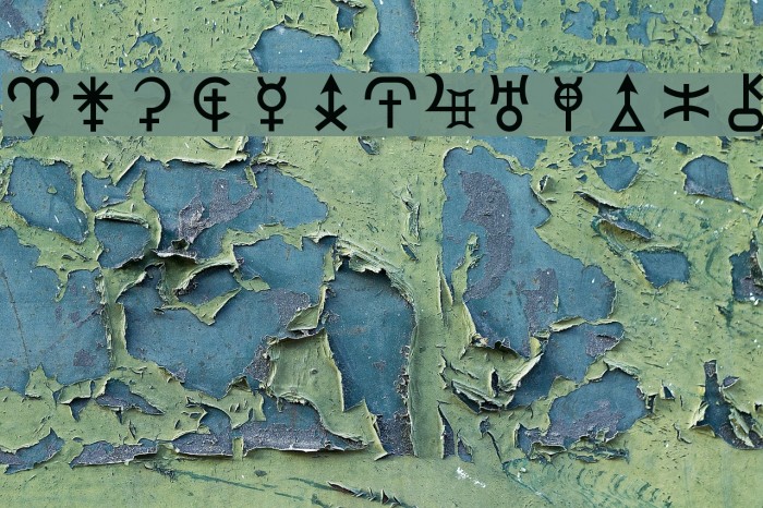 HamburgSymbols Font examples