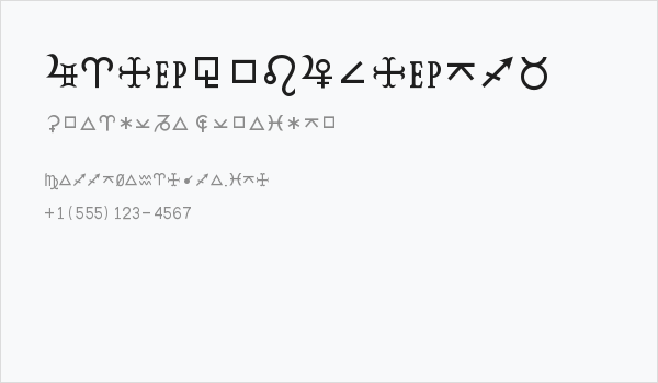 HamburgSymbols Business Card