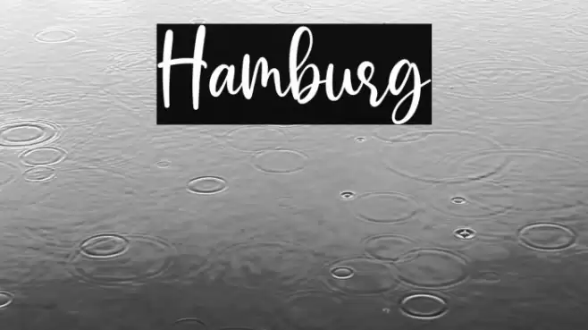 Hamburg Font examples