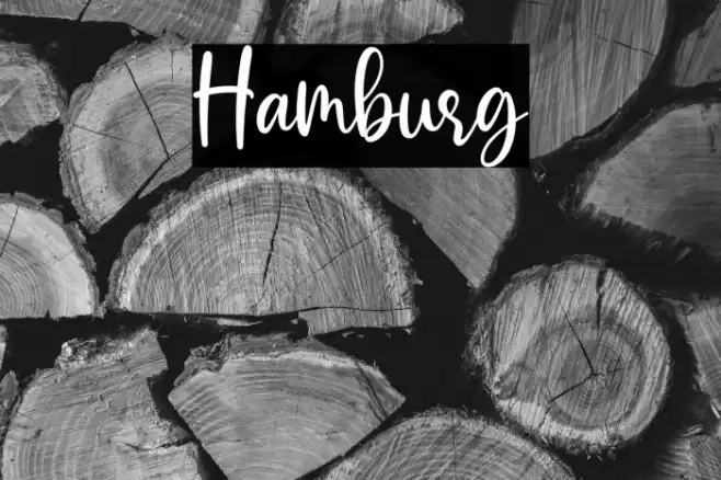 Hamburg Font examples