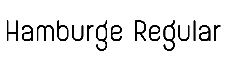 Hamburge Regular  नि: शुल्क फ़ॉन्ट्स डाउनलोड