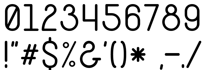 Hamburge Regular Font OTHER CHARS