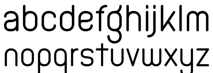Hamburge Regular Font LOWERCASE
