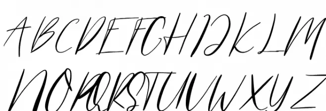 Hamburgen Signature Schriftart Groß