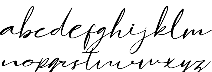 Hamburgen Signature Font LOWERCASE