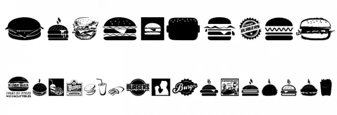 Hamburger Font OTHER CHARS