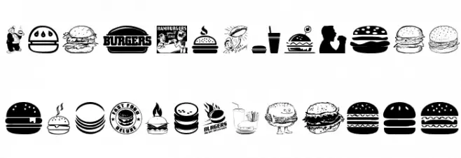 Hamburger Schriftart Groß