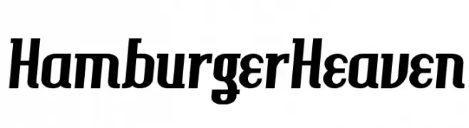 HamburgerHeaven  Frei Schriftart Herunterladen