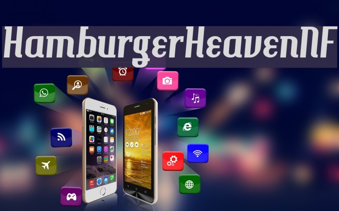 HamburgerHeavenNF Font examples