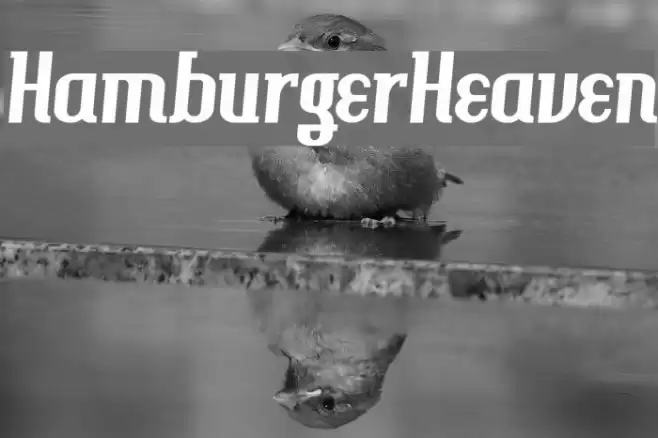 HamburgerHeaven Font examples