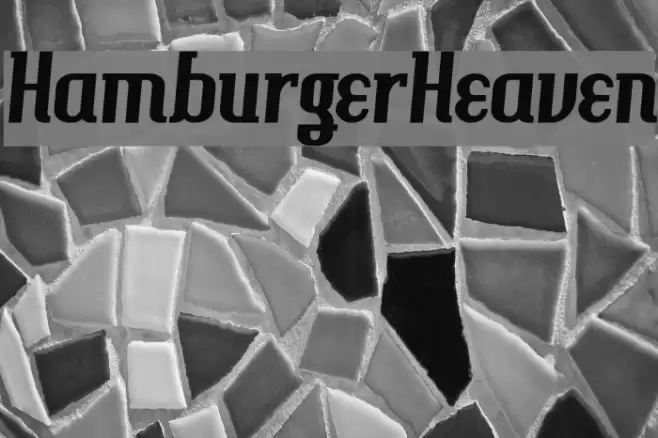 HamburgerHeaven Font examples