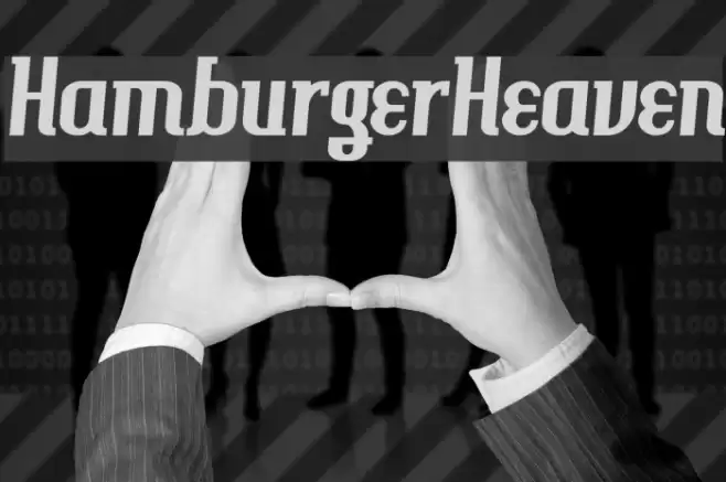 HamburgerHeaven Font examples
