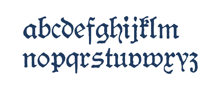HamburgerSchwabacherDruckrauh10 Lowercase