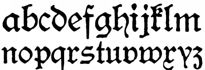 HamburgerSchwabacherDruckrauh10 Caratteri MINUSCOLO