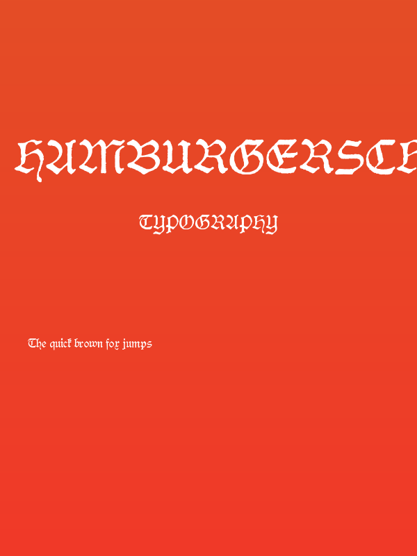 HamburgerSchwabacherDruckrauh10 Poster