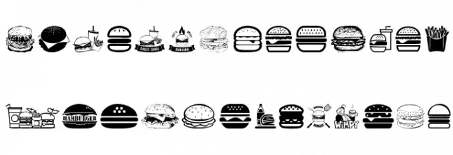 Hamburger Fuentes MINÚSCULAS