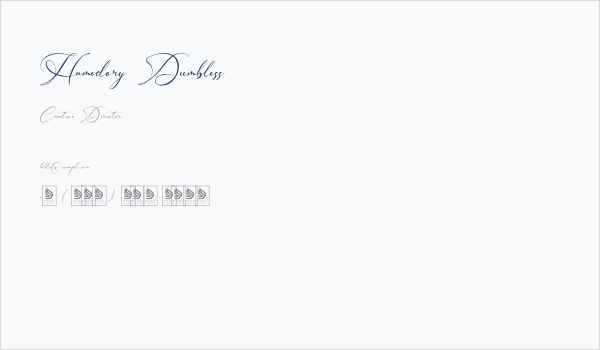 Hamedory Dumbless Business Card