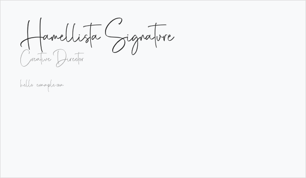 Hamellista Signature Business Card