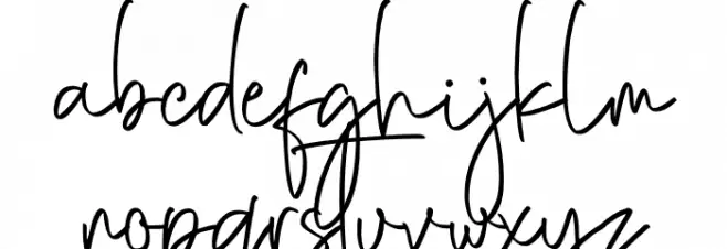 Hamellista Signature Font LOWERCASE