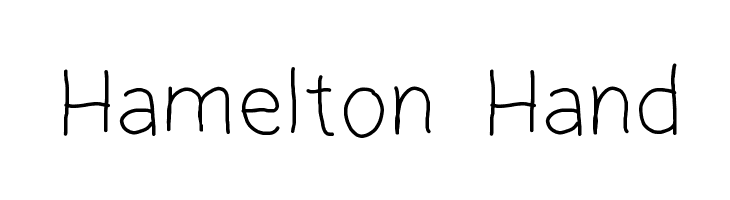 Hamelton Hand Font