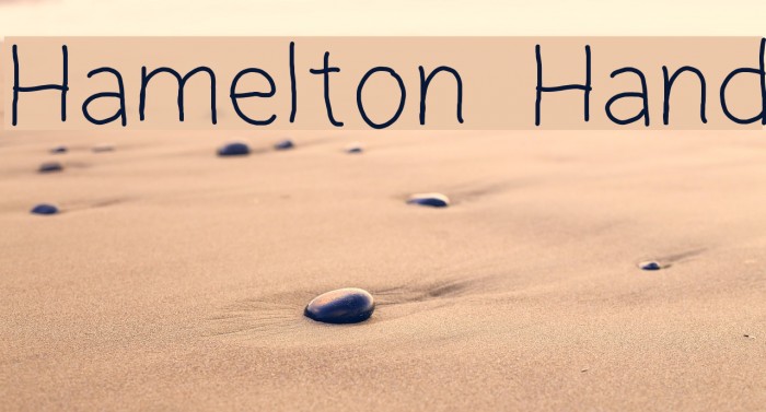 Hamelton Hand Font examples