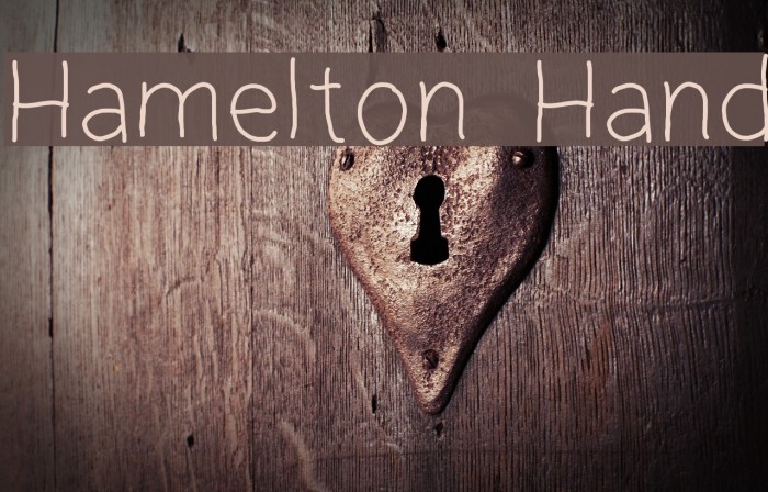 Hamelton Hand Font examples