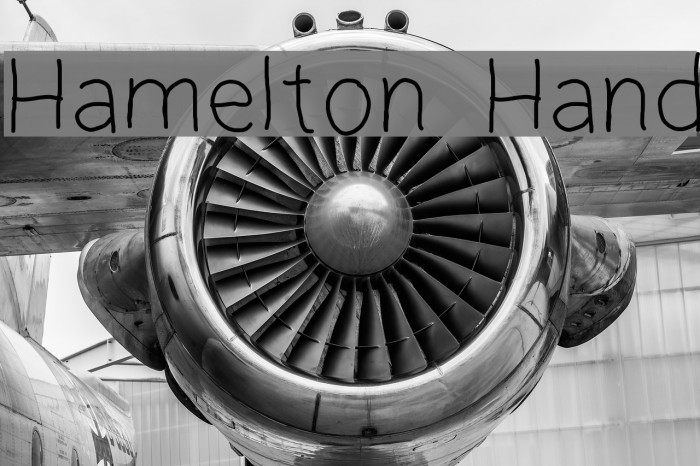 Hamelton Hand Font examples