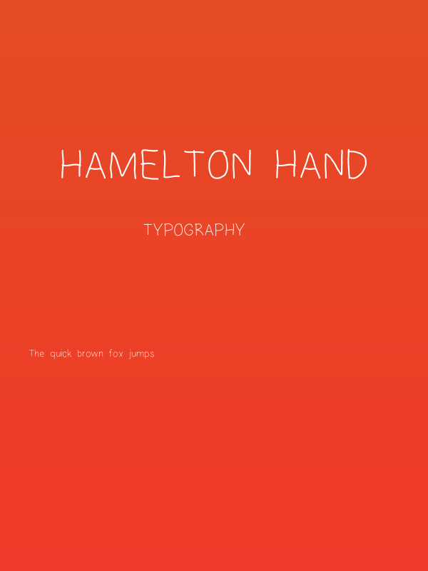 Hamelton Hand Poster