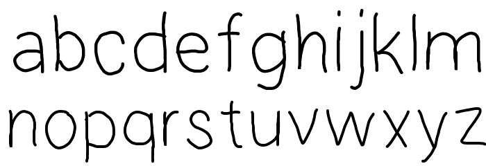 Hamelton Hand Font LOWERCASE