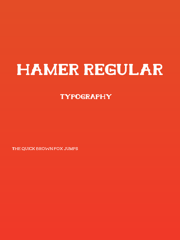 Hamer Regular Poster