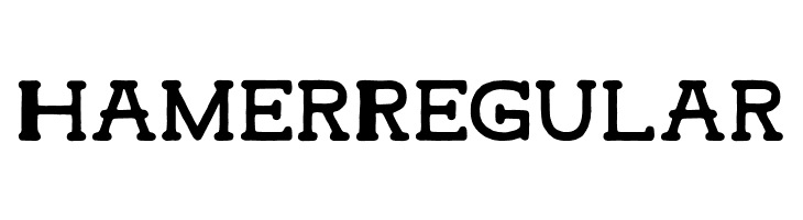 HamerRegular Font