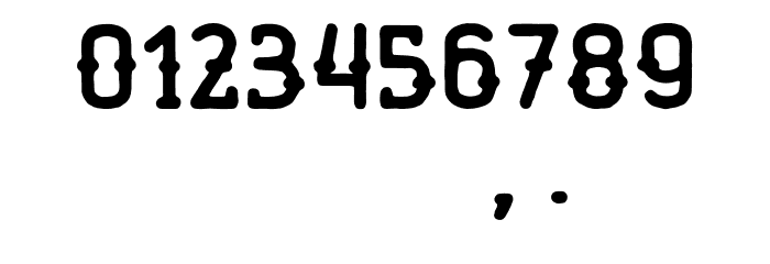HamerRegular Font Alte caractere