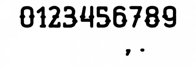 HamerRegular Font Alte caractere