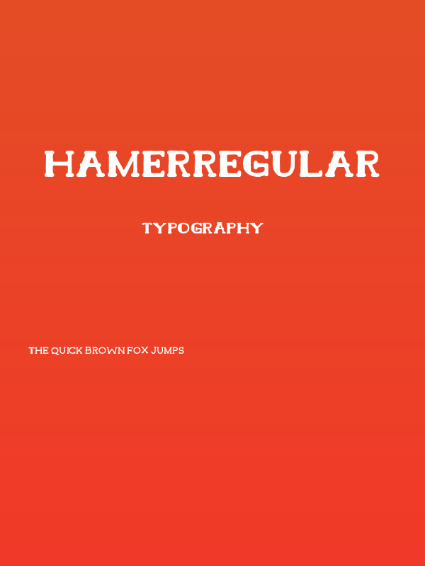 HamerRegular Poster