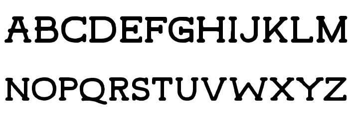 HamerRegular Font LOWERCASE