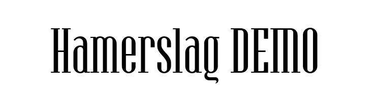 Hamerslag DEMO  Frei Schriftart Herunterladen
