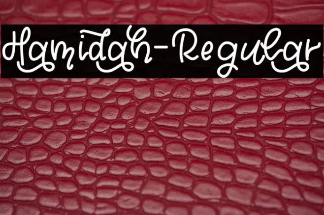 Hamidah-Regular Example 3