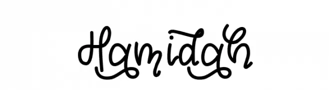 Hamidah  Frei Schriftart Herunterladen