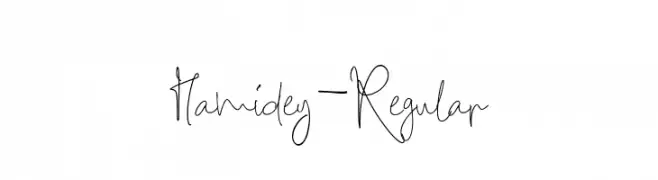 Hamidey-Regular  नि: शुल्क फ़ॉन्ट्स डाउनलोड