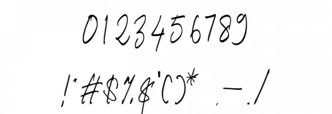 Hamidey-Regular Font OTHER CHARS