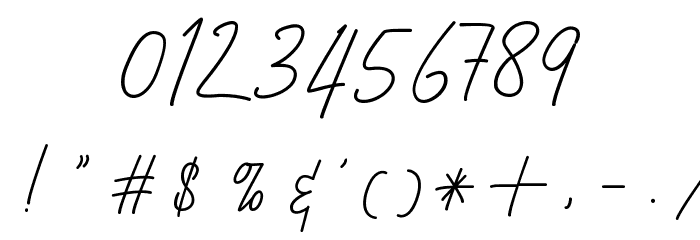 Hamillton Demo Font OTHER CHARS
