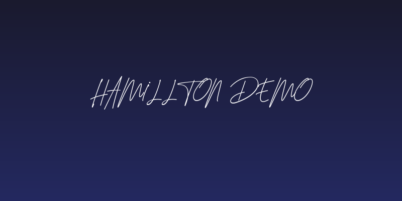 Hamillton Demo Social Header