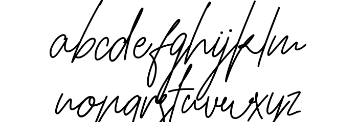 Hamillton Demo Font LOWERCASE
