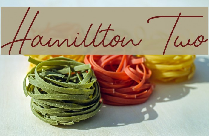 Hamillton Two Font examples
