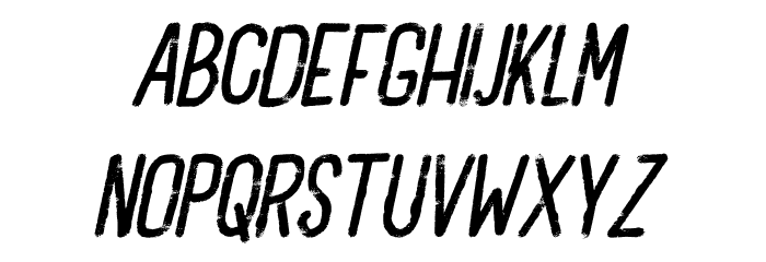 Hamilltown PERSONAL USE Italic Font LOWERCASE