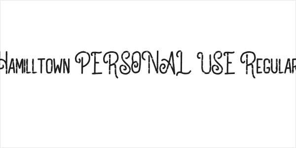 Hamilltown PERSONAL USE Regular Logo
