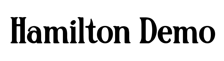 Hamilton Demo  لخطوط تنزيل