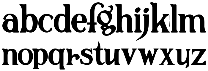 Hamilton Demo Font LOWERCASE