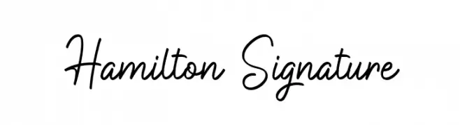 Hamilton Signature  لخطوط تنزيل
