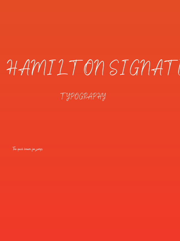 Hamilton Signature Poster